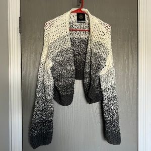 Urban Outfitters Grey and White Knit Cardigan